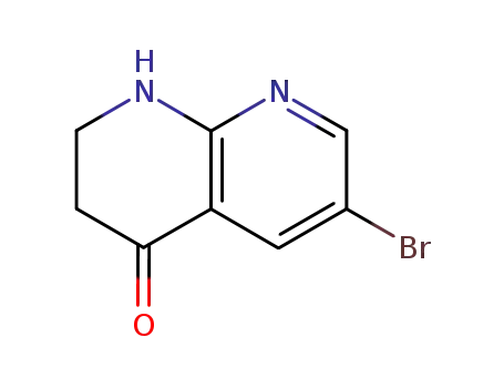 Molecular Structure of 676515-34-7 (6-BroMo-2,3-dihydro-1,8-naphthyridin-4(1H)-one)
