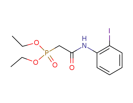 Molecular Structure of 152302-94-8 (N-(2-Iodophenyl)-α-(diethoxyphosphinyl)acetamide)
