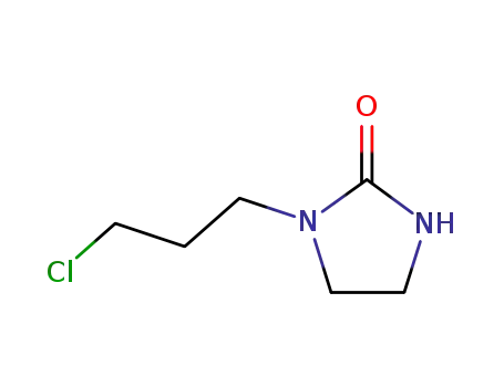 Molecular Structure of 53710-77-3 (1-(3-CHLOROPROPYL)-2-IMIDAZOLIDINONE)