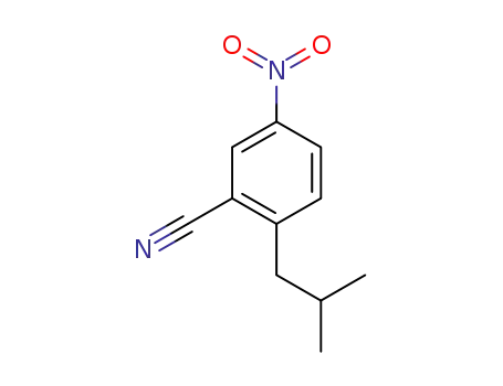 Molecular Structure of 288251-96-7 (2-Isobutyl-5-nitrobenzonitrile)