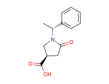 (1`R,3R)-1-(1`-Phenylethyl)-5-oxo-3-pyrrolidinecarboxylic acid
