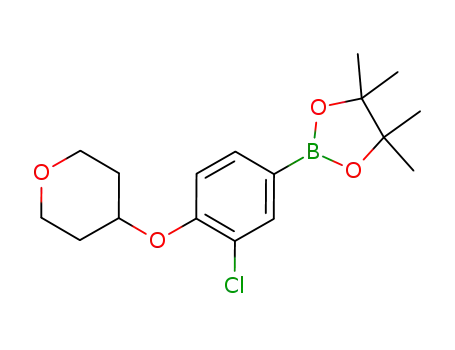 2-(3-chloro-4-tetrahydropyran-4-yloxyphenyl)-4,4,5,5-tetramethyl[1,3,2]dioxaborolane