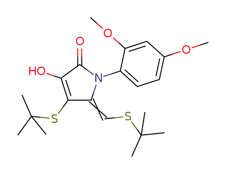 4-tertbutyl mercapto-5-tertbutyl mercapto methenyl-1-(2,4-dimethoxy-phenyl)-3-hydroxy-1,5-dihydropyrrolidone