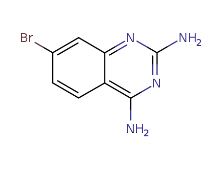 Molecular Structure of 137553-43-6 (7-BROMO-2,4-DIAMINOQUINAZOLINE)