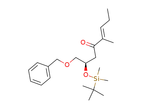 (R,E)-1-(benzyloxy)-2-((tert-butyldimethylsilyl)oxy)-5-methyloct-5-en-4-one