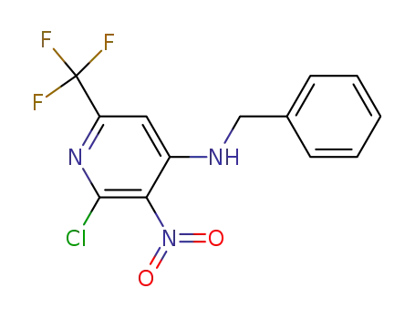 benzyl-(2-chloro-3-nitro-6-trifluoromethylpyridin-4-yl)amine
