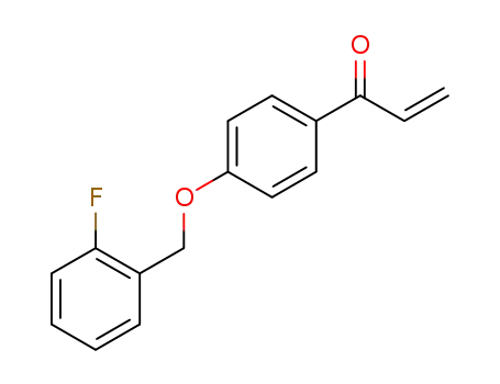 Molecular Structure of 1272317-42-6 (1-(4-[2-fluorobenzyloxy]phenyl)-2-propen-1-one)