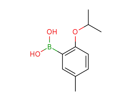 Molecular Structure of 480438-71-9 (2-ISOPROPOXY-5-METHYLPHENYLBORONIC ACID)
