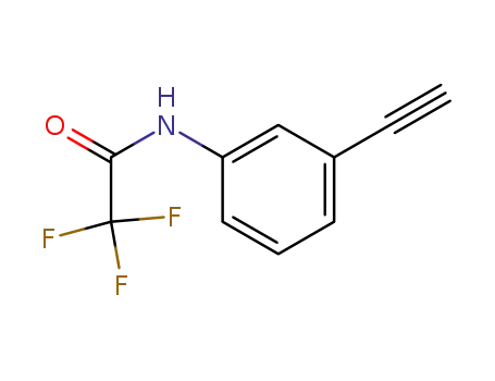 Molecular Structure of 95650-59-2 (Acetamide, N-(3-ethynylphenyl)-2,2,2-trifluoro-)