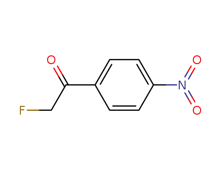 Molecular Structure of 350-39-0 (p-Nitro-α-fluoroacetophenone)