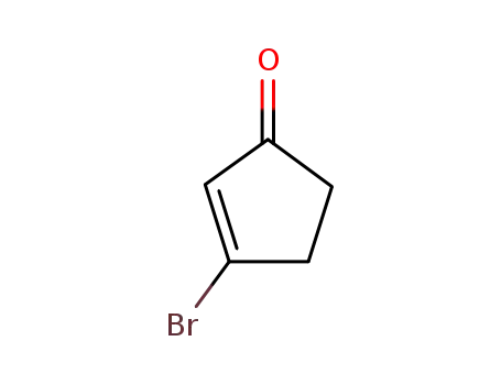 Molecular Structure of 51865-32-8 (2-Cyclopenten-1-one, 3-bromo-)