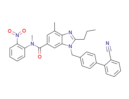 4'-((N,7-dimethyl-N-(2-nitrophenyl)-2-propyl-3H-benzo[d]imidazole-5-carboxamide-3-yl)-methyl)-biphenyl-2-nitrile