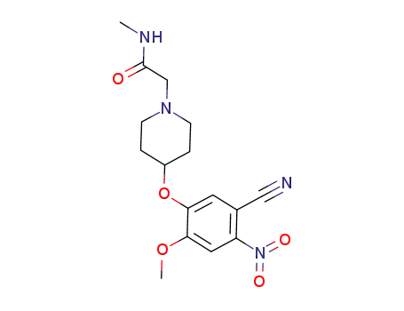 2-[4-(5-cyano-2-methoxy-4-nitro-phenoxy)-1-piperidyl]-N-methylacetamide