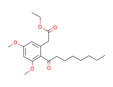 ethyl 2-(3,5-dimethoxy-2-octanoylphenyl)acetate