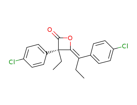 (S,Z)-3-(4-chlorophenyl)-4-(1-(4-chlorophenyl)propylidene)-3-ethyloxetan-2-one