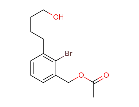 2-bromo-3-(4-hydroxybutyl)benzyl acetate