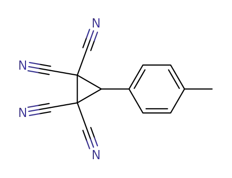 Molecular Structure of 23767-71-7 (3-(4-methylphenyl)cyclopropane-1,1,2,2-tetracarbonitrile)
