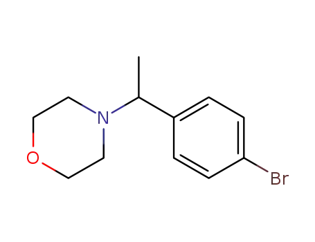 Molecular Structure of 933785-12-7 (4-(1-(4-broMophenyl)ethyl)Morpholine)