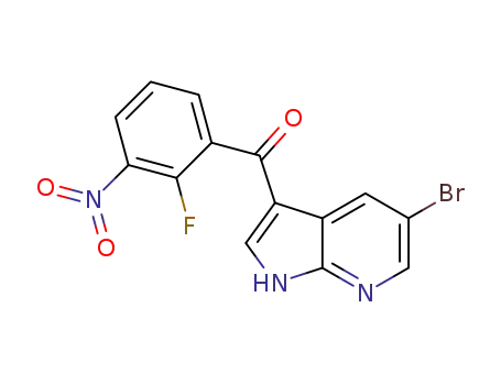 (5-bromo-1H-pyrrolo[2,3-b]pyridin-3-yl)(2-fluoro-3-nitrophenyl)methanone