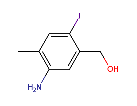 5-amino-2-iodo-4-methylbenzyl alcohol