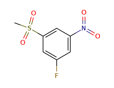 Molecular Structure of 7087-27-6 (1-fluoro-3-(methylsulfonyl)-5-nitrobenzene)