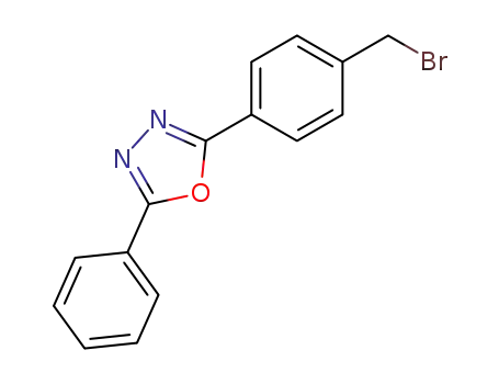 Molecular Structure of 21464-13-1 (1,3,4-Oxadiazole, 2-[4-(bromomethyl)phenyl]-5-phenyl-)