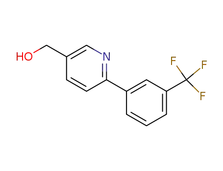 Molecular Structure of 887974-41-6 ((6-[3-(TRIFLUOROMETHYL)PHENYL]PYRIDIN-3-YL)METHANOL)