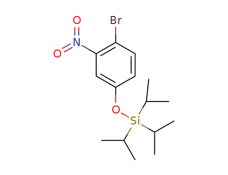 Molecular Structure of 1380316-20-0 ((4-bromo-3-nitrophenoxy)(triisopropyl)silane)