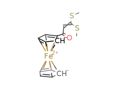 3,3-bis(methylsulfanyl)-1-η5-ferrocenyl-2-propen-1-one