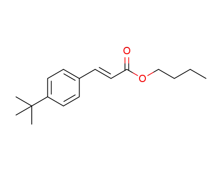 Molecular Structure of 1265015-19-7 ((E)-3-(4-tert-butylphenyl)acrylic acid n-butyl ester)