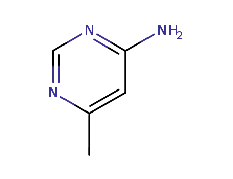 Molecular Structure of 3435-28-7 (4-Pyrimidinamine, 6-methyl- (9CI))