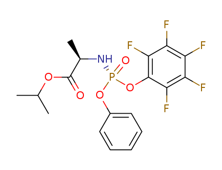 isopropyl ((R)-(perfluorophenoxy)(phenoxy)phosphoryl)- D-alaninate