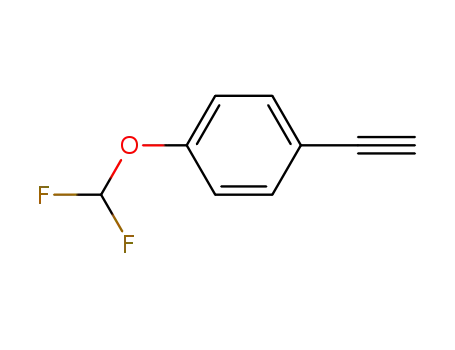 Molecular Structure of 519059-04-2 (Benzene, 1-(difluoromethoxy)-4-ethynyl-)