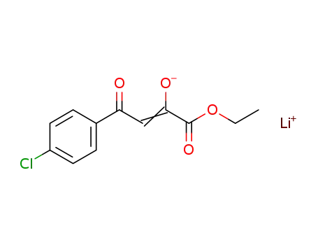 2-Butenoic acid, 4-(4-chlorophenyl)-2-hydroxy-4-oxo-, ethyl ester,
lithium salt
