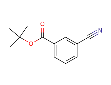 Molecular Structure of 383185-76-0 (Benzoic acid, 3-cyano-, 1,1-dimethylethyl ester)