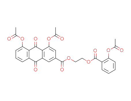 2-(2-acetoxybenzoyloxy)ethyl 4,5-diacetoxy-9,10-dioxo-9,10-dihydroanthracene-2-carboxylate