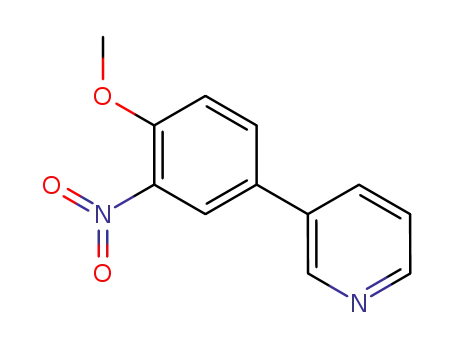 Molecular Structure of 4472-53-1 (3-[4-(methyloxy)-3-nitrophenyl]pyridine)