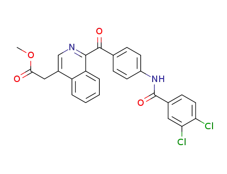 methyl 1-{4-(3,4-dichlorophenylcarbonylamino)phenylcarbonyl}isoquinolin-4-ylacetate