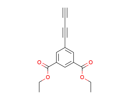 Molecular Structure of 1380588-84-0 (1,3-diethoxycarbonyl-5-(butadiynyl)benzene)