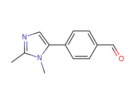 Molecular Structure of 1201005-45-9 (4-(1,2-dimethyl-1H-imidazol-5-yl)benzaldehyde)