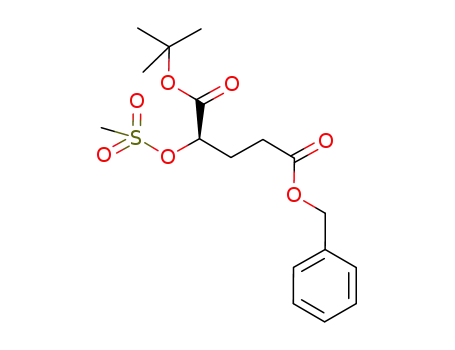 2-(R)-2-(mesyloxy)pentanedioic acid, 1-tert-butyl-5-benzyl ester