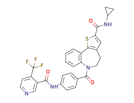 C<sub>30</sub>H<sub>23</sub>F<sub>3</sub>N<sub>4</sub>O<sub>3</sub>S