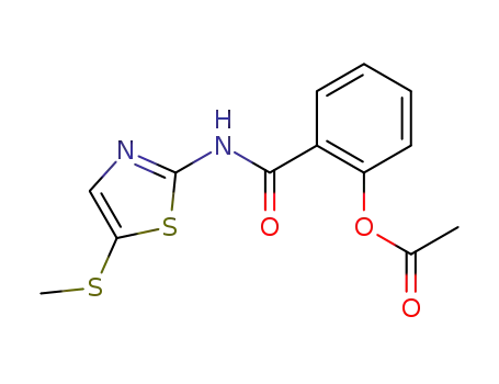 2-(5-(methylthio)thiazol-2-ylcarbamoyl)phenyl acetate
