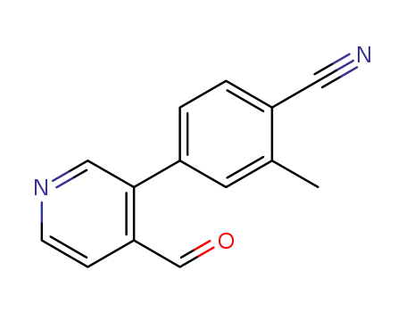 4-(4-formylpyridin-3-yl)-2-methylbenzonitrile