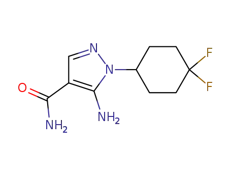 5-amino-1-(4,4-difluoro-cyclohexyl)-1H-pyrazole-4-carboxylic acid amide