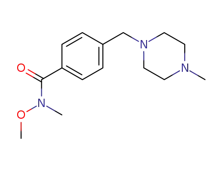 <i>N</i>-methoxy-<i>N</i>-methyl-4-(4-methyl-piperazin-1-ylmethyl)-benzamide