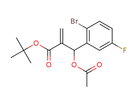 tert-butyl 2-(acetoxy(2-bromo-5-fluorophenyl)methyl)acrylate