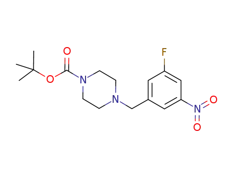 1-Piperazinecarboxylic acid, 4-[(3-fluoro-5-nitrophenyl)methyl]-,
1,1-dimethylethyl ester