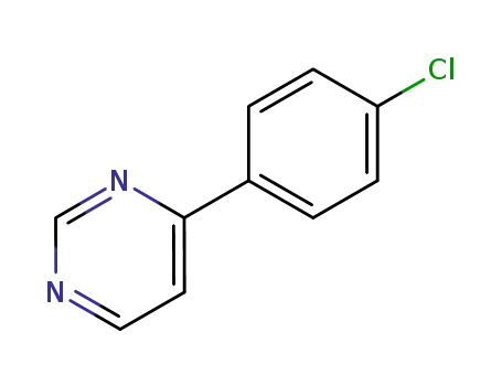 Pyrimidine, 4-(4-chlorophenyl)- (9CI)