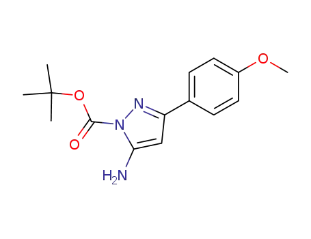 5-amino-3-(4-methoxyphenyl)pyrazole-1-carboxylic acid tert-butyl ester